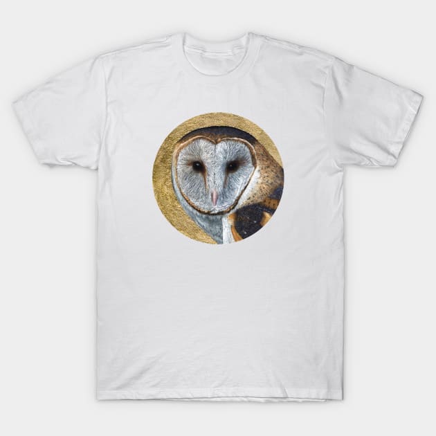 Barn owl T-Shirt by Mikhail Vedernikov